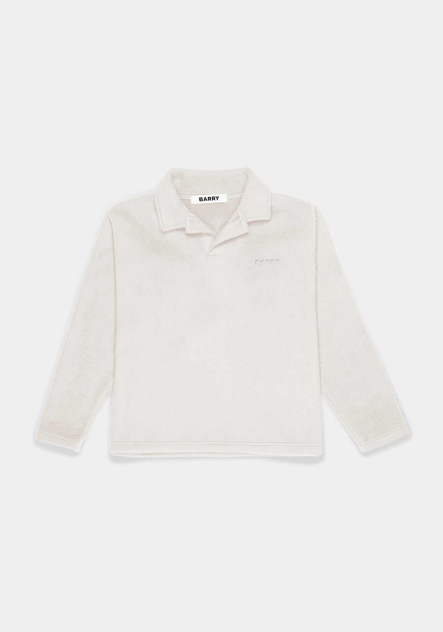 Cream Fleece Polo