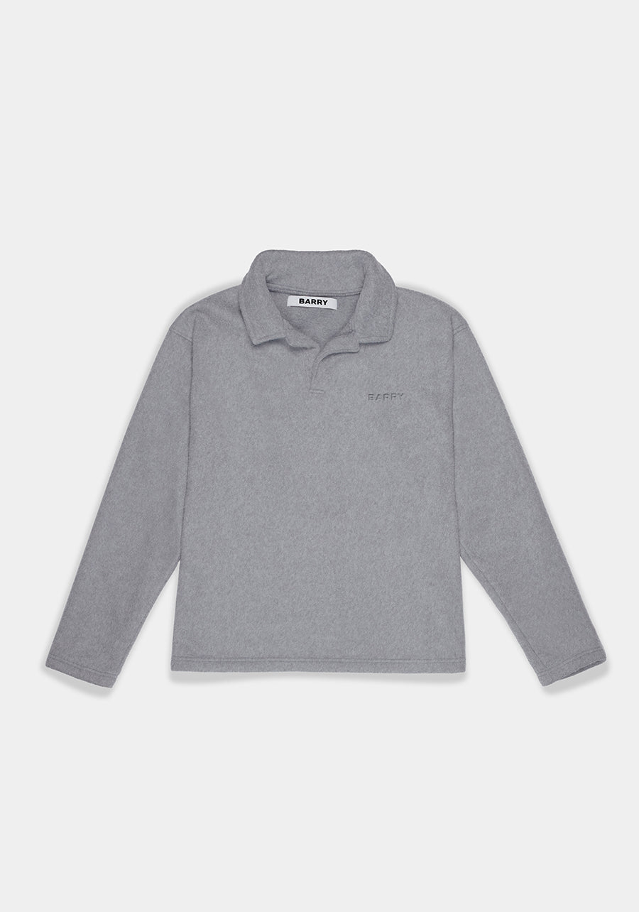 Grey Fleece Polo