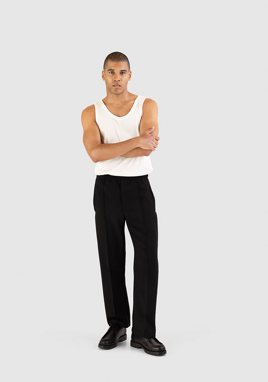 Black Pleated Trousers