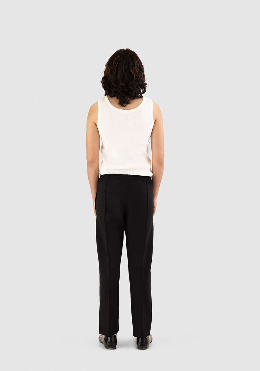 Black Pleated Trousers